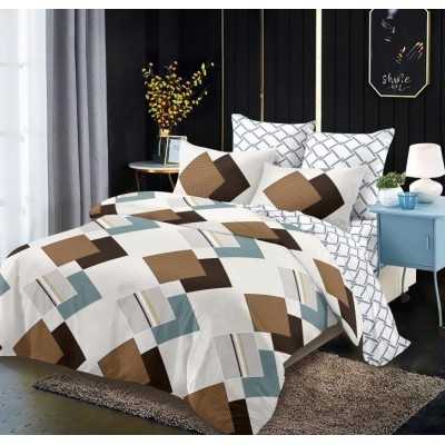 Lenjerie de pat bumbac finet cu elastic – 6 piese | 11131-V