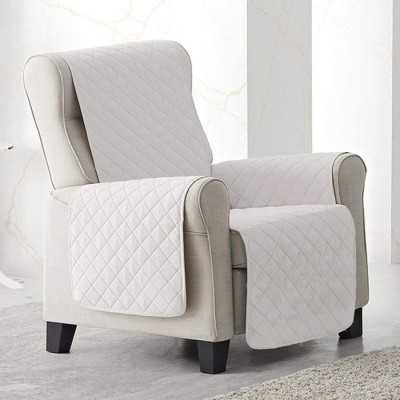 Cuvertura matlasata fotoliu – alb