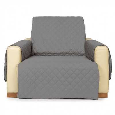 Cuvertura matlasata fotoliu – gri