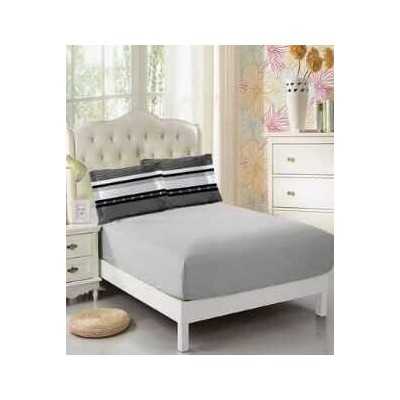 Lenjerie de pat bumbac finet cu elastic – 6 piese | 11507-V