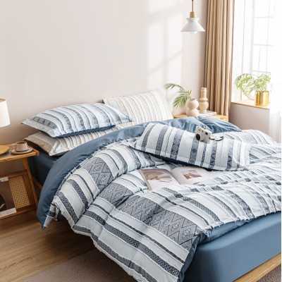 Lenjerie de pat bumbac finet cu elastic Premium – 4 piese | 11723-CN