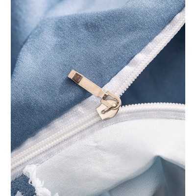 Lenjerie de pat bumbac finet cu elastic Premium – 4 piese | 11723-CN