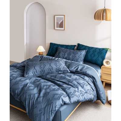 Lenjerie de pat bumbac finet cu elastic Premium – 4 piese | 11724-CN