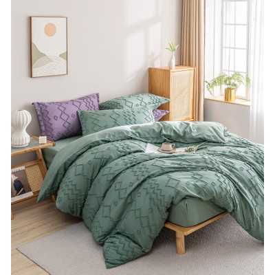 Lenjerie de pat bumbac finet cu elastic Premium – 4 piese | 11725-CN