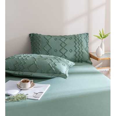 Lenjerie de pat bumbac finet cu elastic Premium – 4 piese | 11725-CN