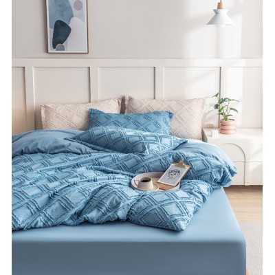 Lenjerie de pat bumbac finet cu elastic Premium – 4 piese | 11728-CN