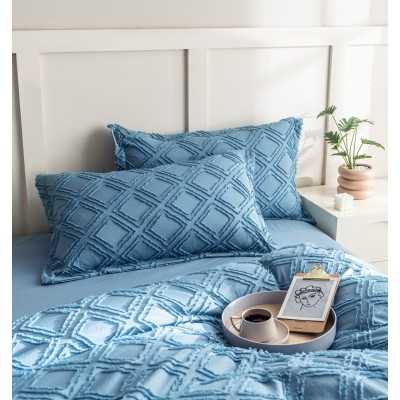 Lenjerie de pat bumbac finet cu elastic Premium – 4 piese | 11728-CN