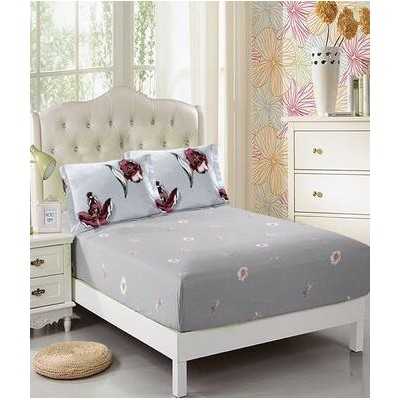 Lenjerie de pat bumbac finet cu elastic – 6 piese | 12398-V