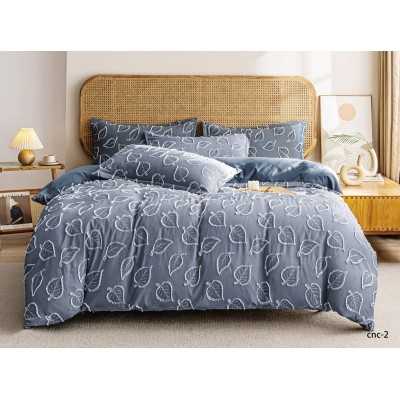 Lenjerie de pat bumbac finet cu elastic Premium – 4 piese | 12441-CN