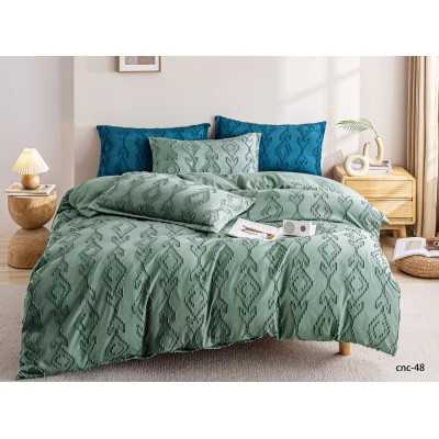 Lenjerie de pat bumbac finet cu elastic Premium – 4 piese | 12450-CN