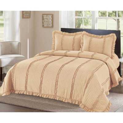 Cuvertura de pat bumbac satinat – 3 piese | 12469-P