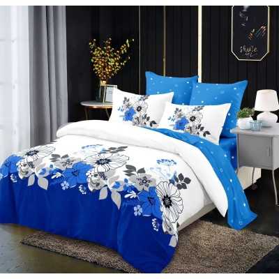 Lenjerie de pat bumbac finet cu elastic – 6 piese | 12543-V