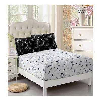 Lenjerie de pat bumbac finet cu elastic – 6 piese | 12546-V