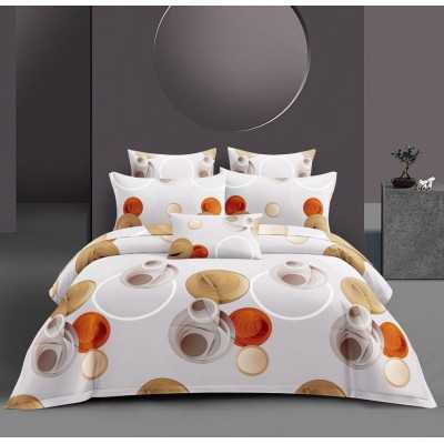 Lenjerie de pat bumbac satinat cu elastic – 4 piese | 12639-TL