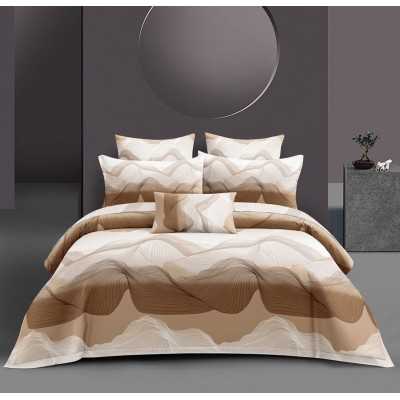 Lenjerie de pat bumbac satinat cu elastic – 4 piese | 12640-TL