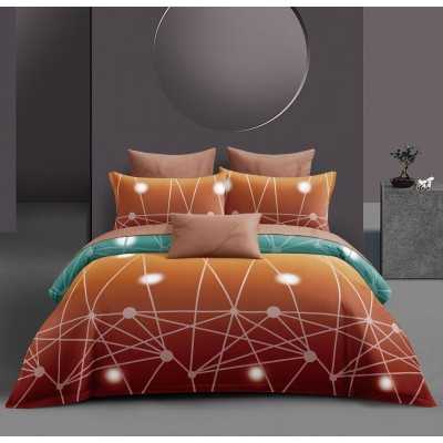 Lenjerie de pat bumbac satinat cu elastic – 4 piese | 12641-TL