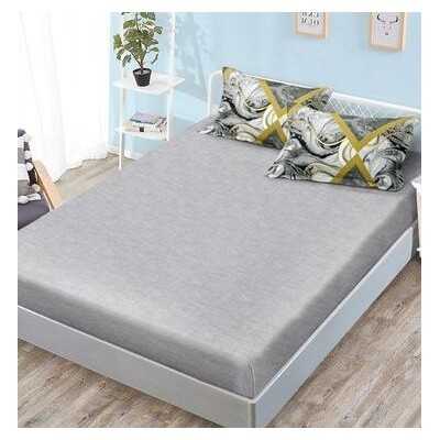 Lenjerie de pat bumbac satinat cu elastic – 4 piese | 12642-TL