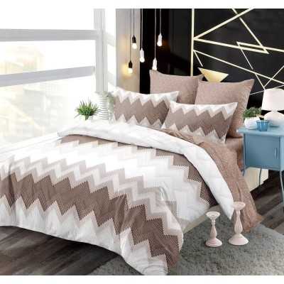 Lenjerie de pat bumbac finet cu elastic – 6 piese | 12916-PR