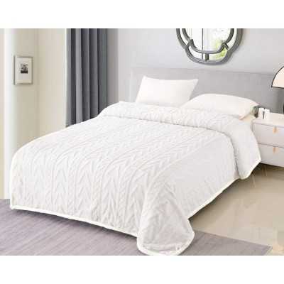 Patura cocolino Premium cu blanita de iepure | 13357-TL