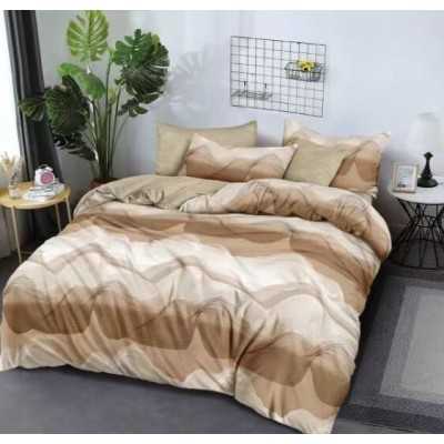 Lenjerie de pat bumbac finet cu elastic – 6 piese | 13459-TL