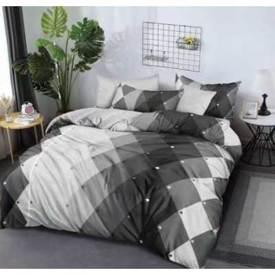 Lenjerie de pat bumbac finet cu elastic – 6 piese | 13464-TL