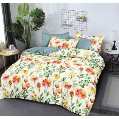 Lenjerie de pat bumbac finet cu elastic – 6 piese | 13465-TL