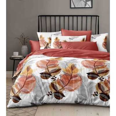 Lenjerie de pat bumbac finet cu elastic – 6 piese | 13488-TL