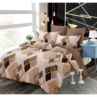 Lenjerie de pat bumbac finet cu elastic – 6 piese | 13524-PR