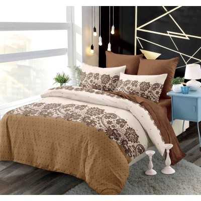 Lenjerie de pat bumbac finet cu elastic – 6 piese | 13528-PR