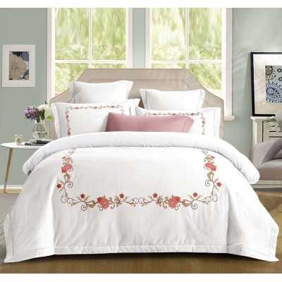 Lenjerie de pat 100% bumbac – cu elastic – 4 piese | 14206-PR