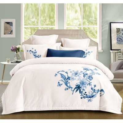 Lenjerie de pat 100% bumbac – cu elastic – 4 piese | 14212-PR