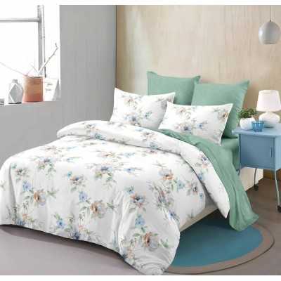 Lenjerie de pat bumbac finet cu elastic – 6 piese | 14227-V