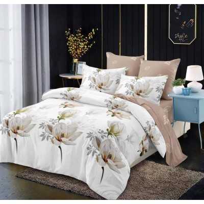 Lenjerie de pat bumbac finet cu elastic – 6 piese | 14228-V