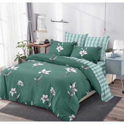 Lenjerie de pat bumbac finet cu elastic – 6 piese | 14234-V