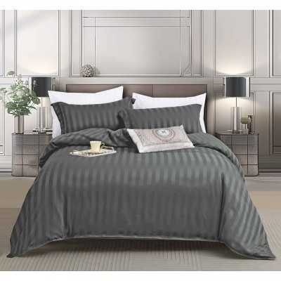 Lenjerie de pat damasc Premium cu elastic – 1 persoana – 4 piese | 14252-PR