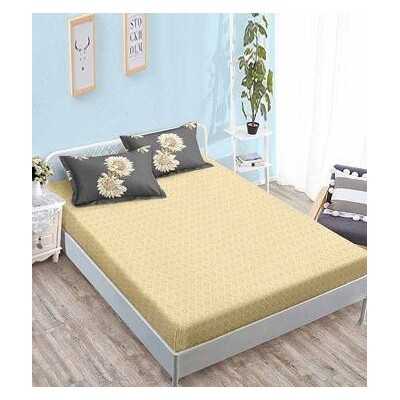 Lenjerie de pat bumbac finet cu elastic – 6 piese | 14285-V