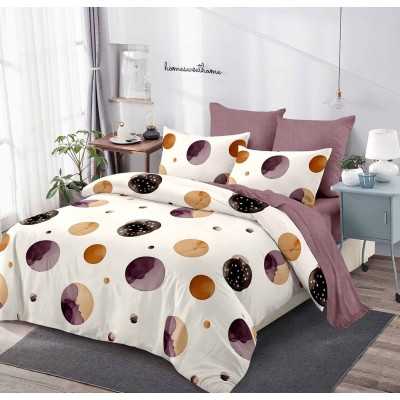 Lenjerie de pat bumbac finet cu elastic – 6 piese | 14287-V