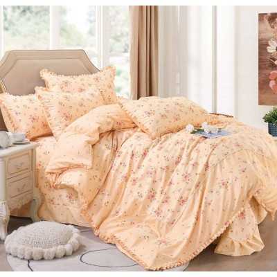 Lenjerie de pat 100% bumbac Brodat – 4 piese | 14313-VH