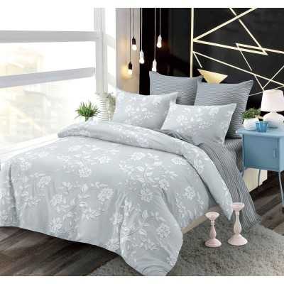 Lenjerie de pat bumbac finet cu elastic – 6 piese | 14447-PR