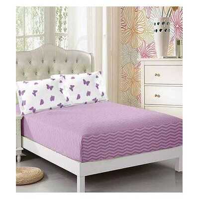 Lenjerie de pat bumbac finet cu elastic – 6 piese | 14452-PR