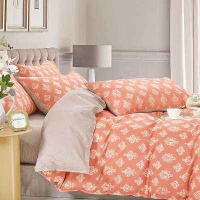 Lenjerie de pat 100% bumbac Premium – cu elastic – 4 piese | 14550-PR