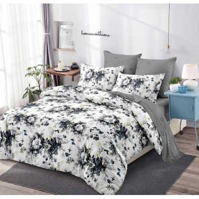 Lenjerie de pat bumbac finet cu elastic – 6 piese | 14718-V