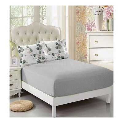 Lenjerie de pat bumbac finet cu elastic – 6 piese | 14720-V