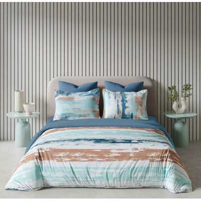 Lenjerie de pat 100% bumbac – imprimeu digital – cu elastic – 6 piese | 14788-PR