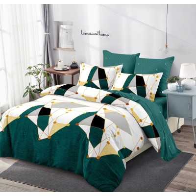 Lenjerie de pat bumbac finet cu elastic – 6 piese | 14800-V