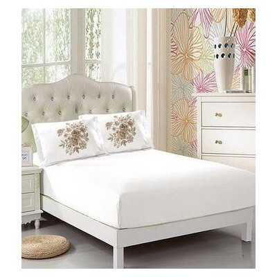 Lenjerie de pat 100% bumbac – cu elastic – 4 piese | 14883-PR