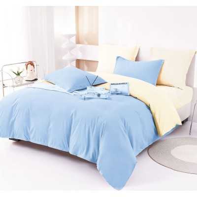 Lenjerie de pat bumbac finet Deluxe – uni – 6 piese | 14923-V