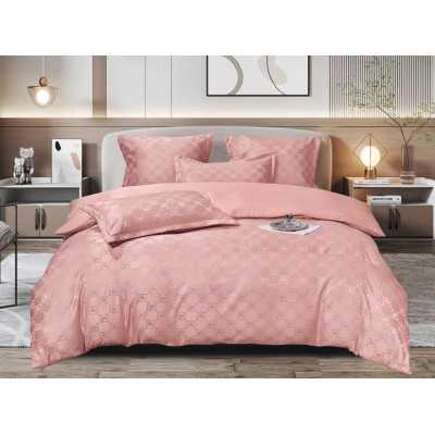 Lenjerie de pat 100% bumbac Jacquard cu elastic – 6 piese | 14959-CL