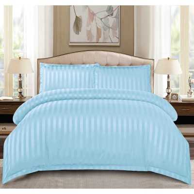 Lenjerie de pat damasc Deluxe gama Horeca – cu elastic – 4 piese | 15045-PR