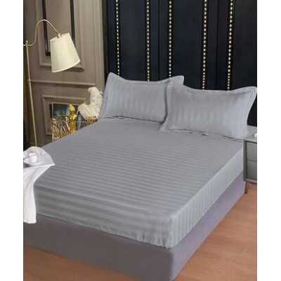 Lenjerie de pat damasc Deluxe gama Horeca – cu elastic – 4 piese | 15051-PR